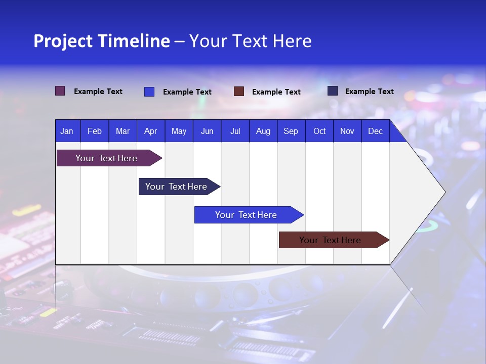 Buttons Nightlife Disc PowerPoint Template