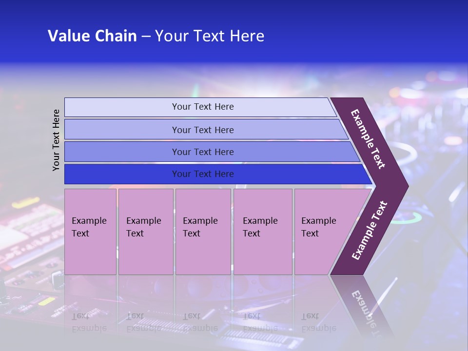 Buttons Nightlife Disc PowerPoint Template