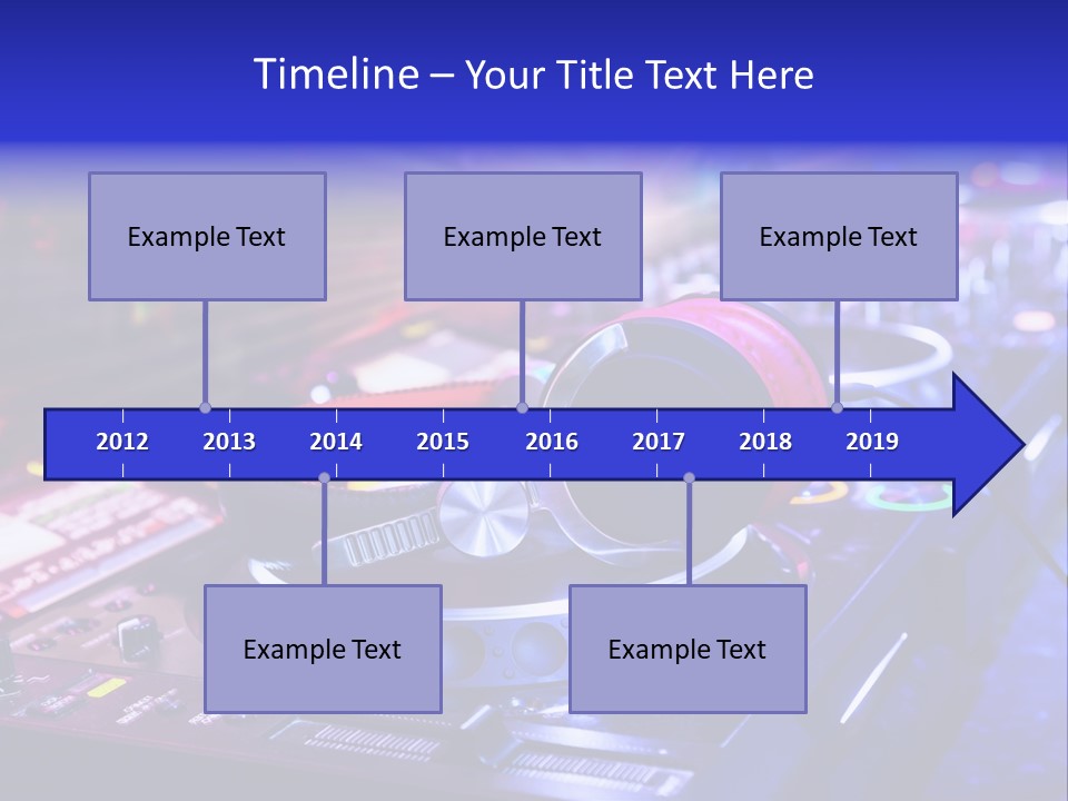 Buttons Nightlife Disc PowerPoint Template
