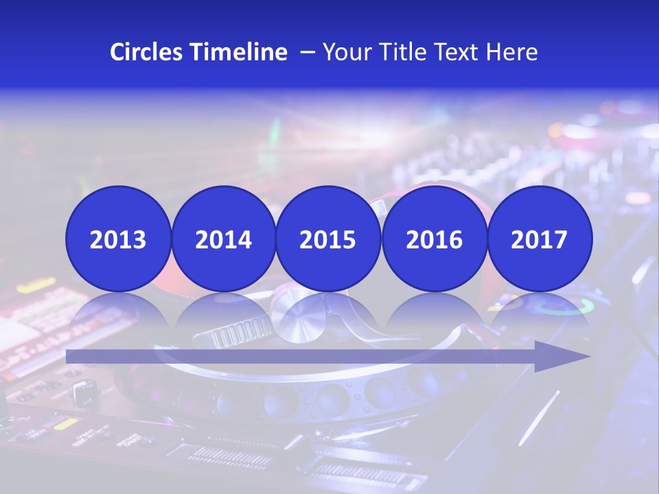 Buttons Nightlife Disc PowerPoint Template
