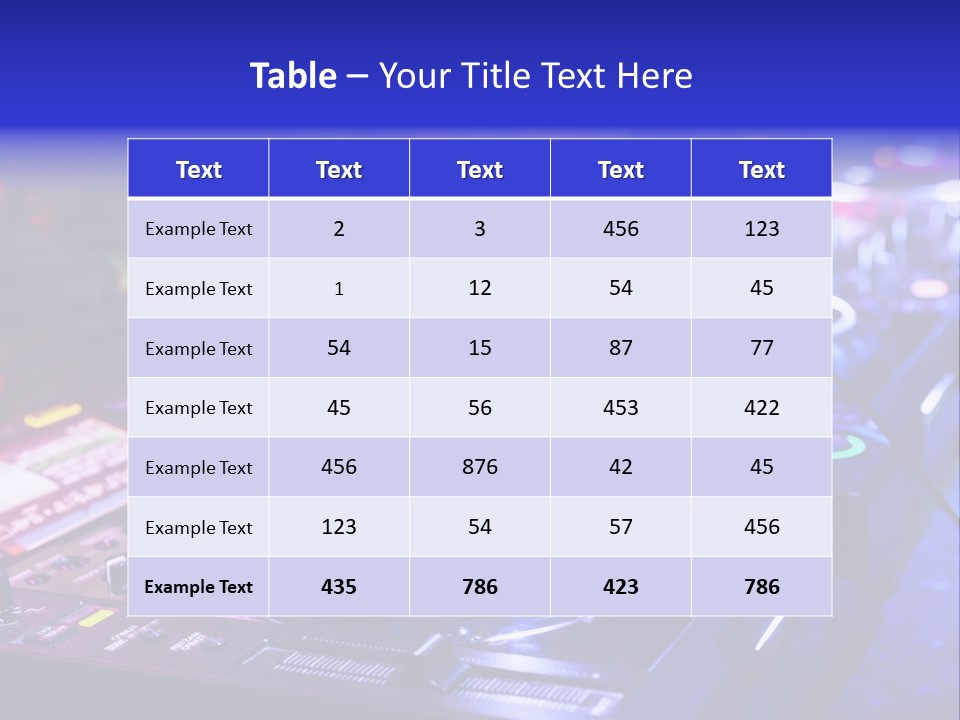 Buttons Nightlife Disc PowerPoint Template