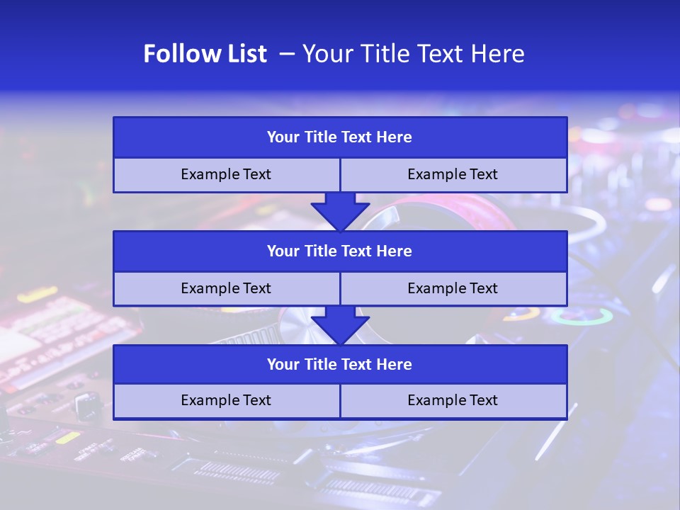 Buttons Nightlife Disc PowerPoint Template