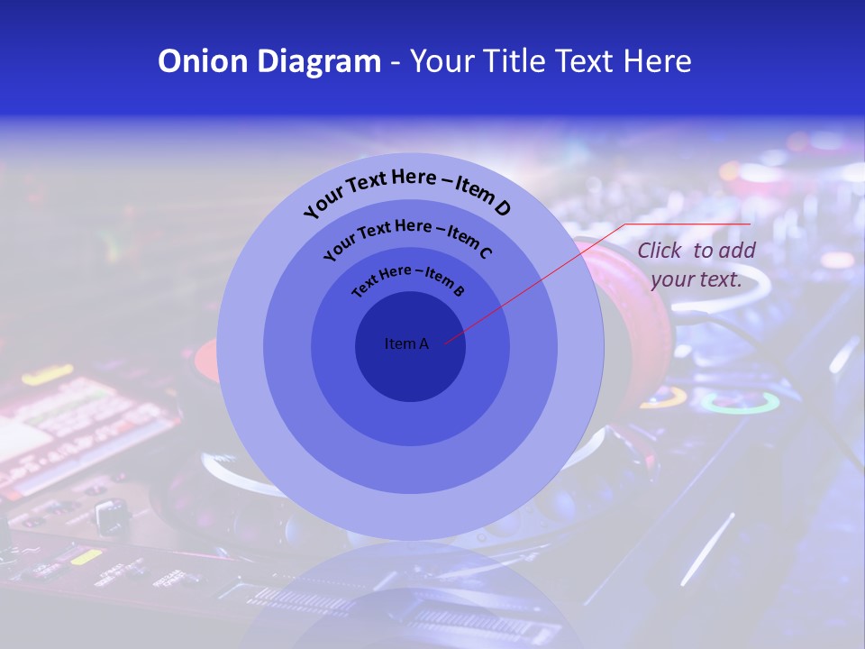 Buttons Nightlife Disc PowerPoint Template