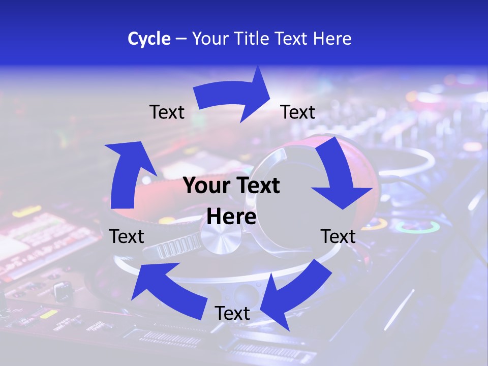 Buttons Nightlife Disc PowerPoint Template