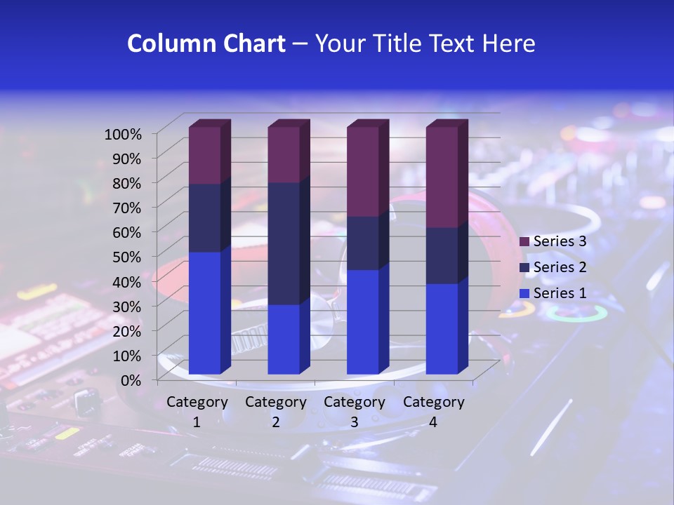Buttons Nightlife Disc PowerPoint Template