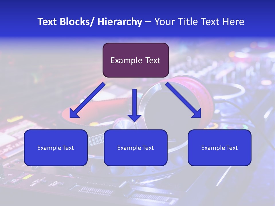 Buttons Nightlife Disc PowerPoint Template