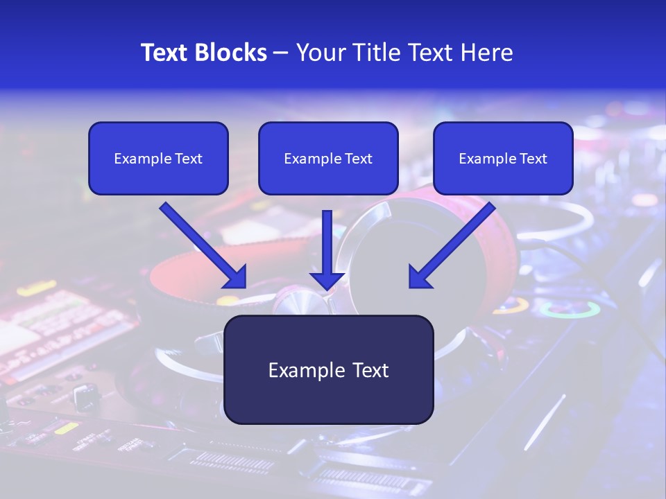Buttons Nightlife Disc PowerPoint Template