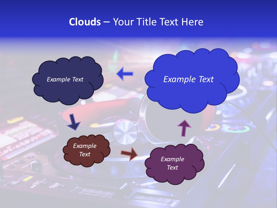 Buttons Nightlife Disc PowerPoint Template