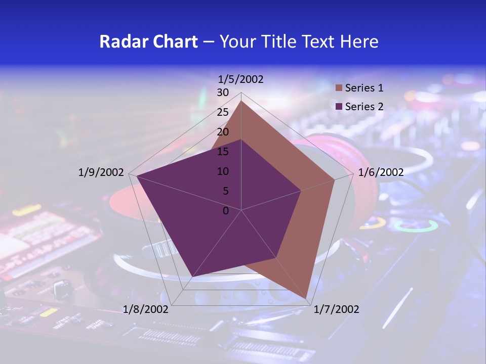 Buttons Nightlife Disc PowerPoint Template