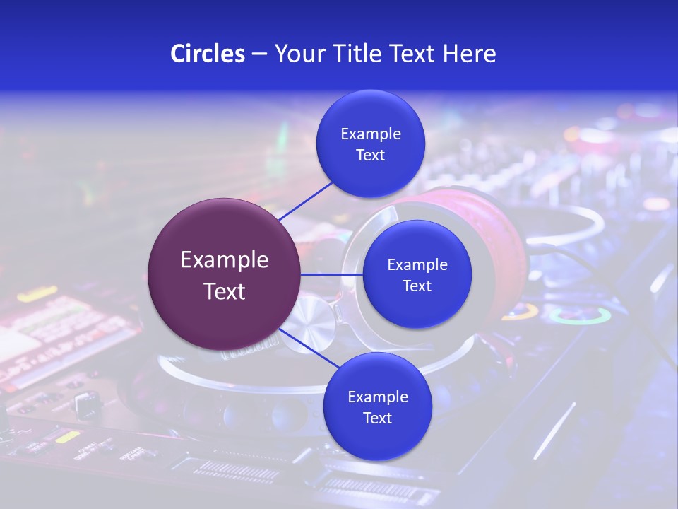 Buttons Nightlife Disc PowerPoint Template