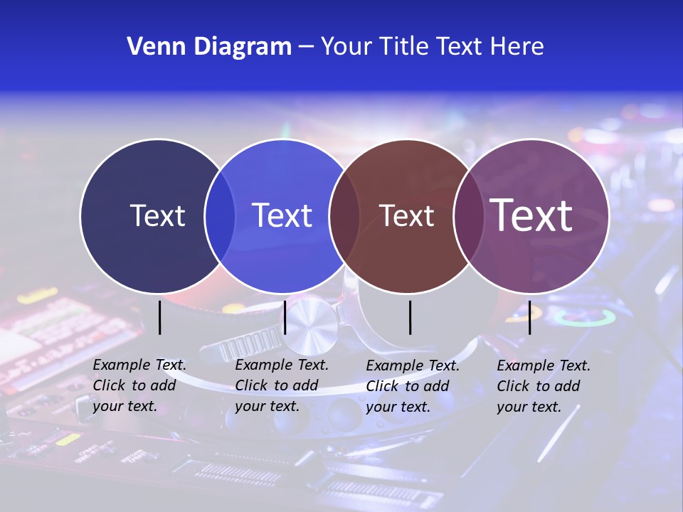 Buttons Nightlife Disc PowerPoint Template