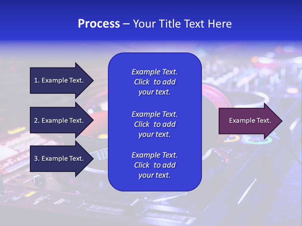 Buttons Nightlife Disc PowerPoint Template