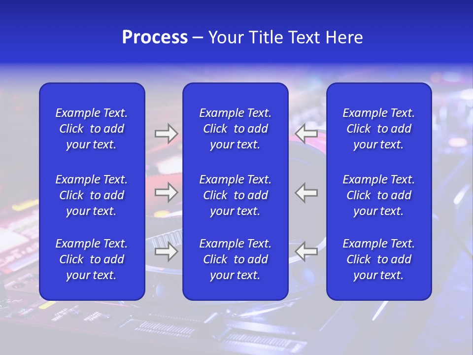 Buttons Nightlife Disc PowerPoint Template