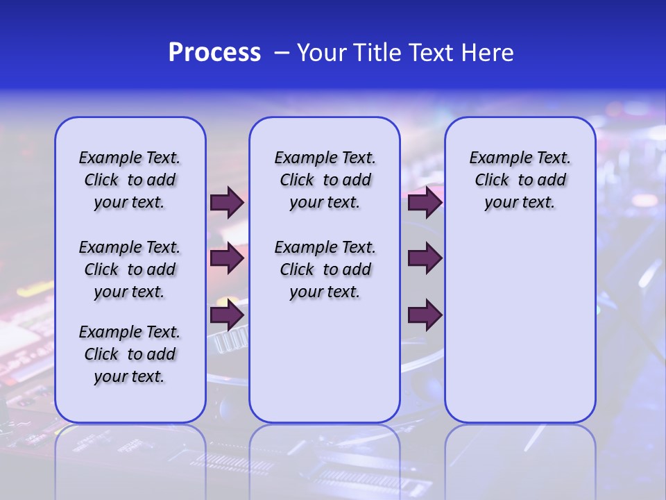 Buttons Nightlife Disc PowerPoint Template