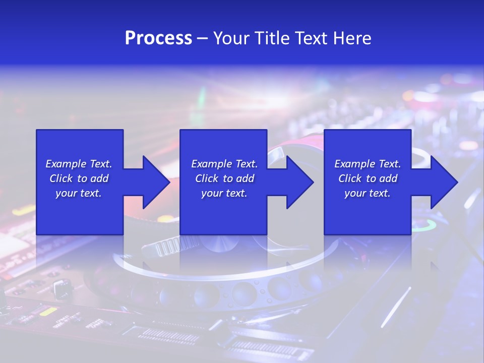 Buttons Nightlife Disc PowerPoint Template