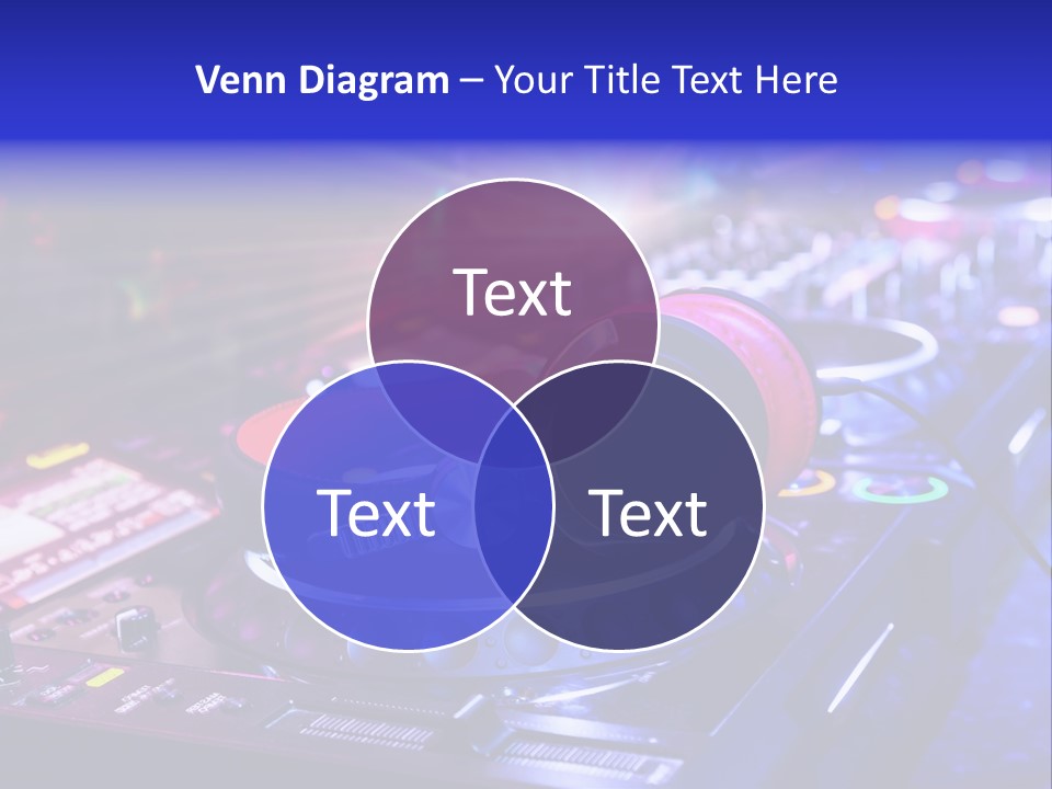 Buttons Nightlife Disc PowerPoint Template