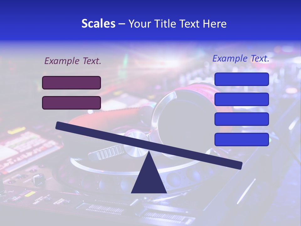 Buttons Nightlife Disc PowerPoint Template