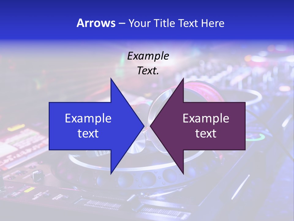 Buttons Nightlife Disc PowerPoint Template
