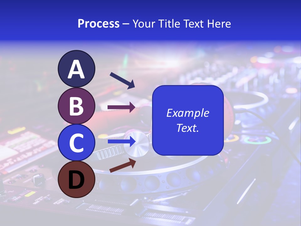 Buttons Nightlife Disc PowerPoint Template