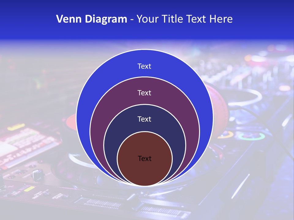 Buttons Nightlife Disc PowerPoint Template
