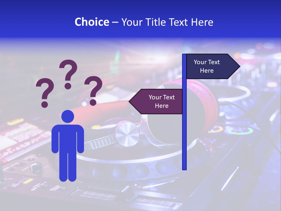 Buttons Nightlife Disc PowerPoint Template