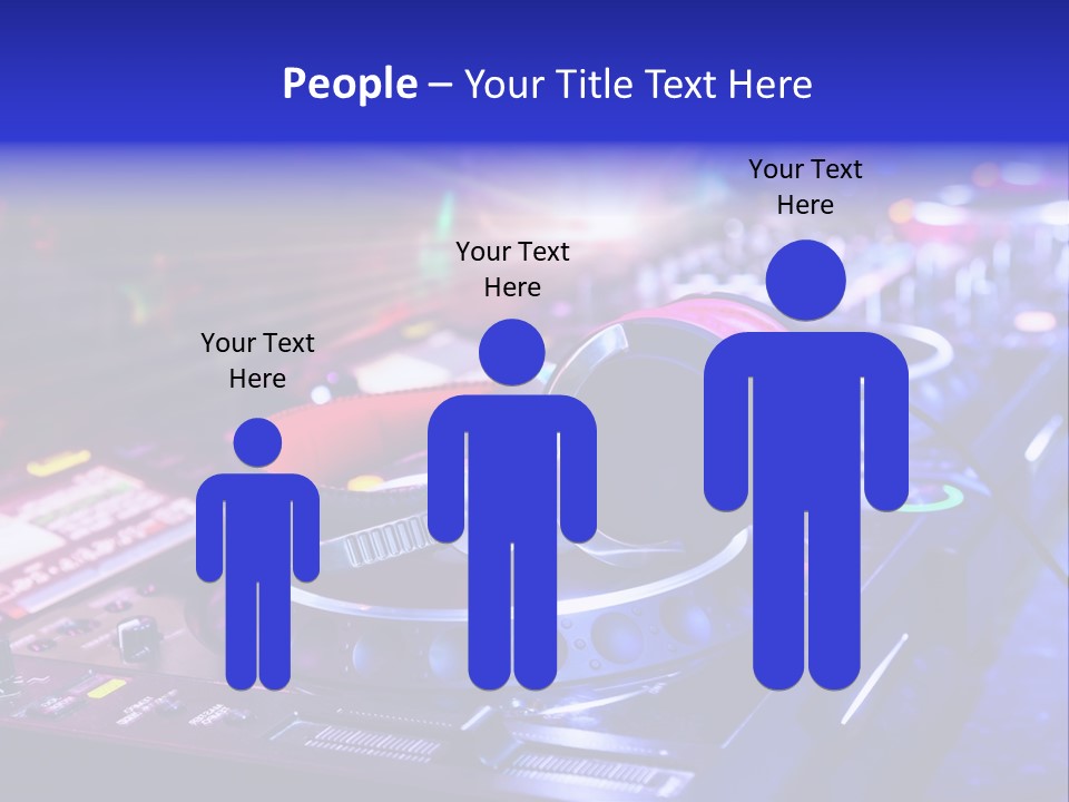 Buttons Nightlife Disc PowerPoint Template