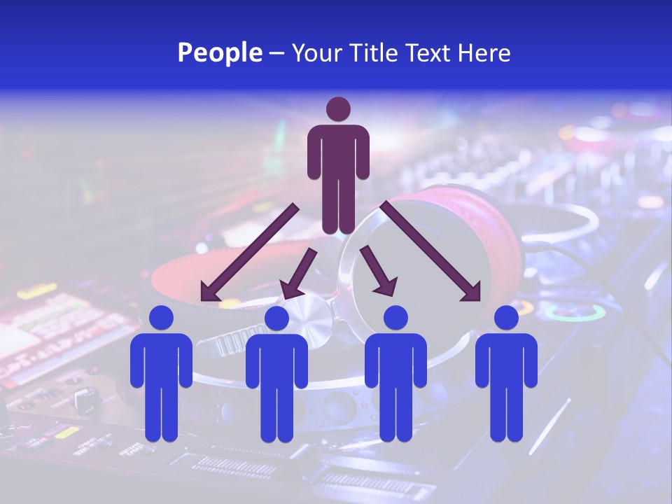 Buttons Nightlife Disc PowerPoint Template