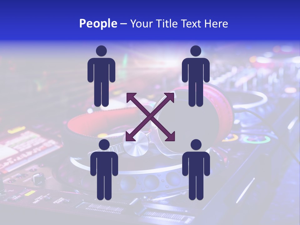 Buttons Nightlife Disc PowerPoint Template