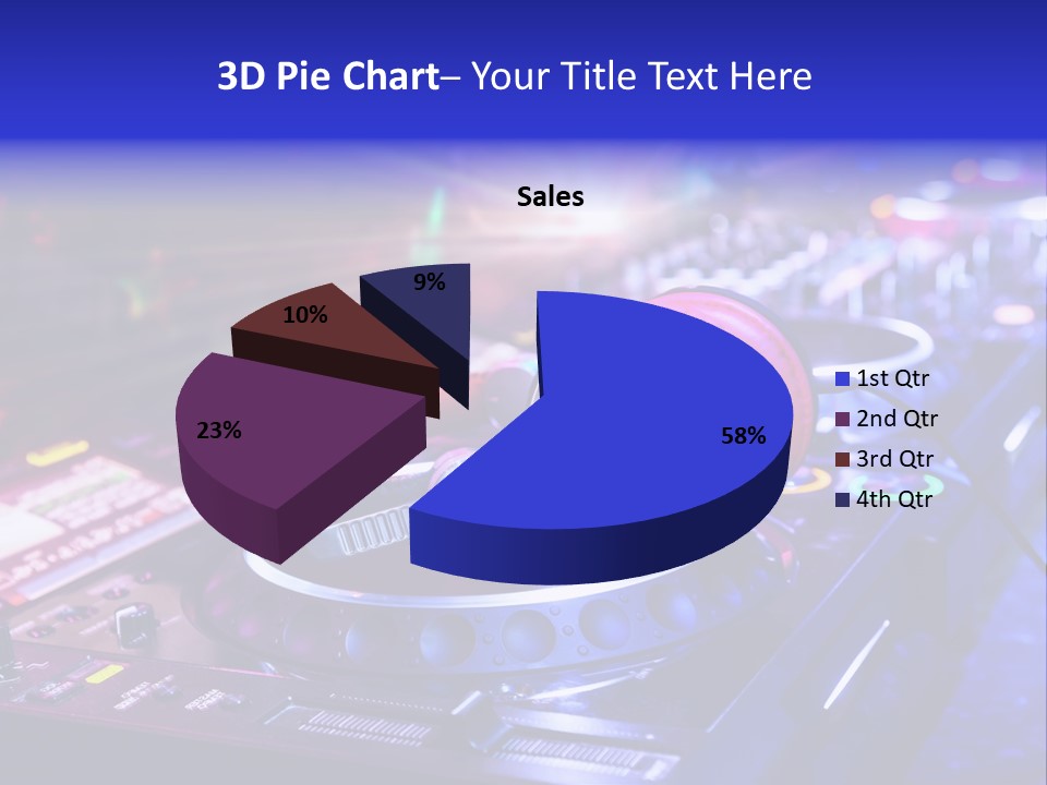 Buttons Nightlife Disc PowerPoint Template