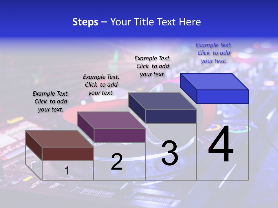 Buttons Nightlife Disc PowerPoint Template