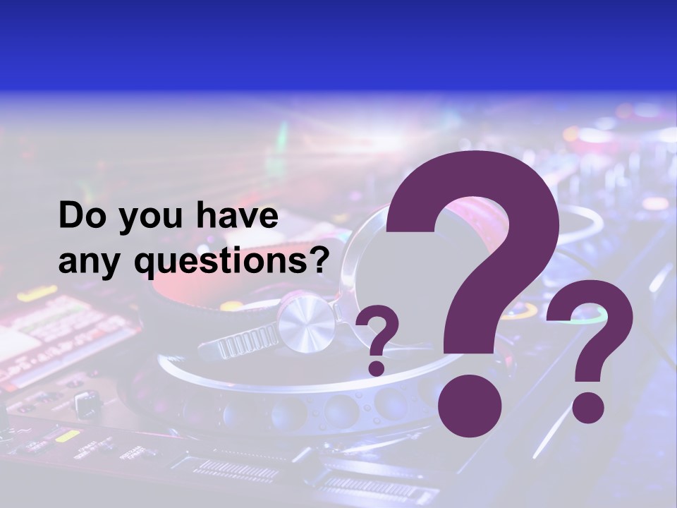 Buttons Nightlife Disc PowerPoint Template