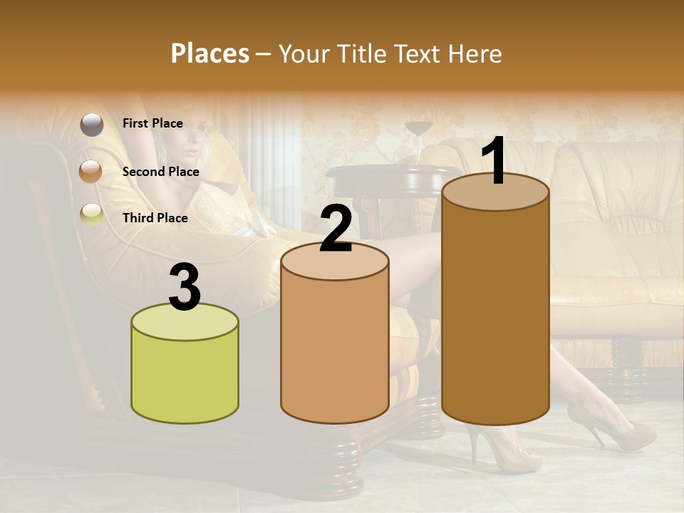 Naked Corselet Woman PowerPoint Template