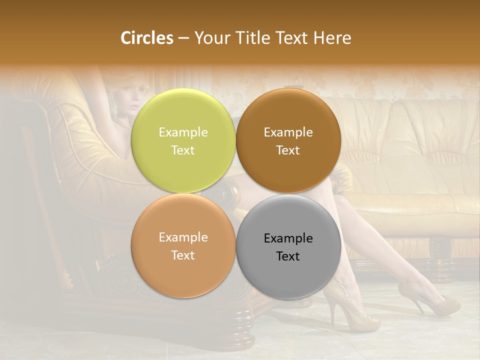 Naked Corselet Woman PowerPoint Template