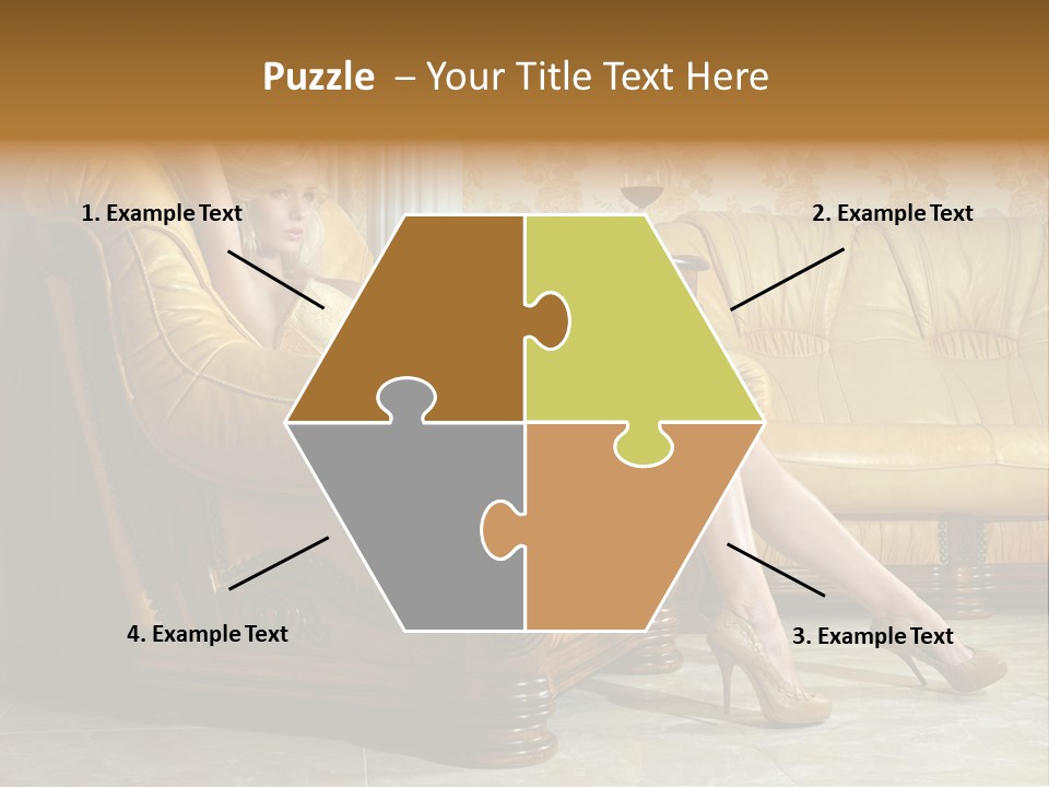 Naked Corselet Woman PowerPoint Template