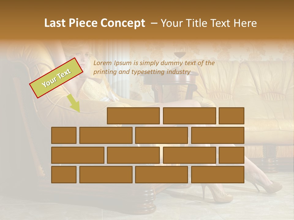 Naked Corselet Woman PowerPoint Template