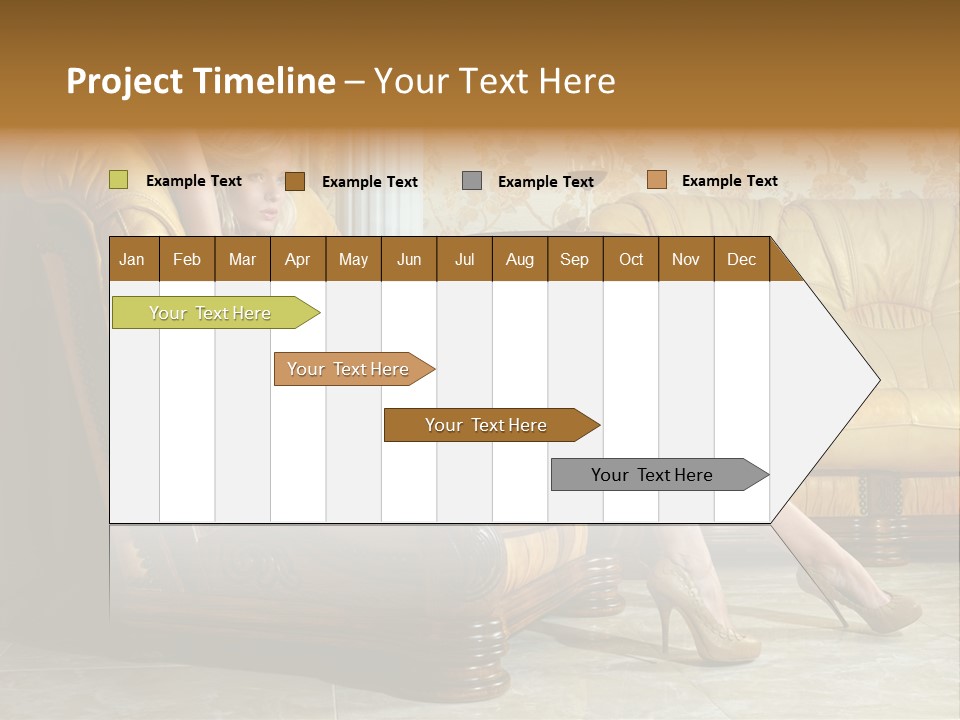 Naked Corselet Woman PowerPoint Template