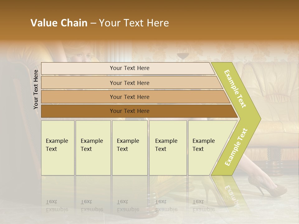 Naked Corselet Woman PowerPoint Template