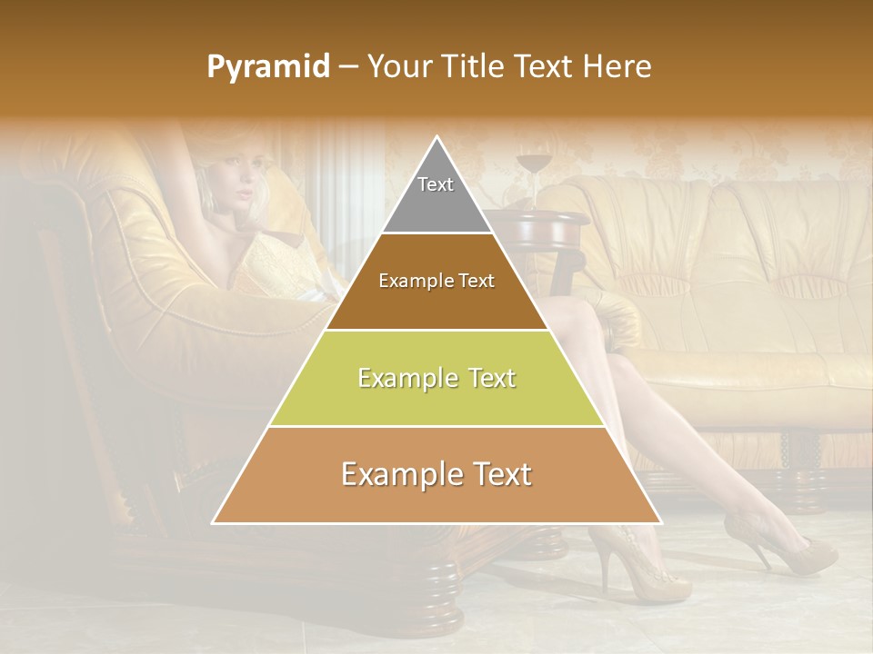 Naked Corselet Woman PowerPoint Template