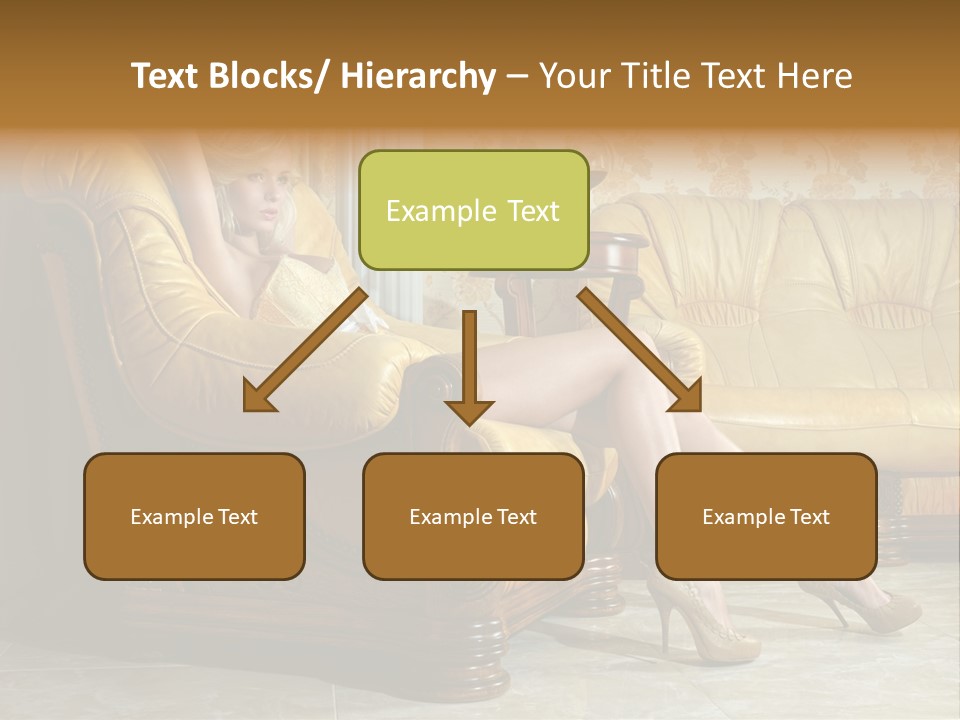 Naked Corselet Woman PowerPoint Template
