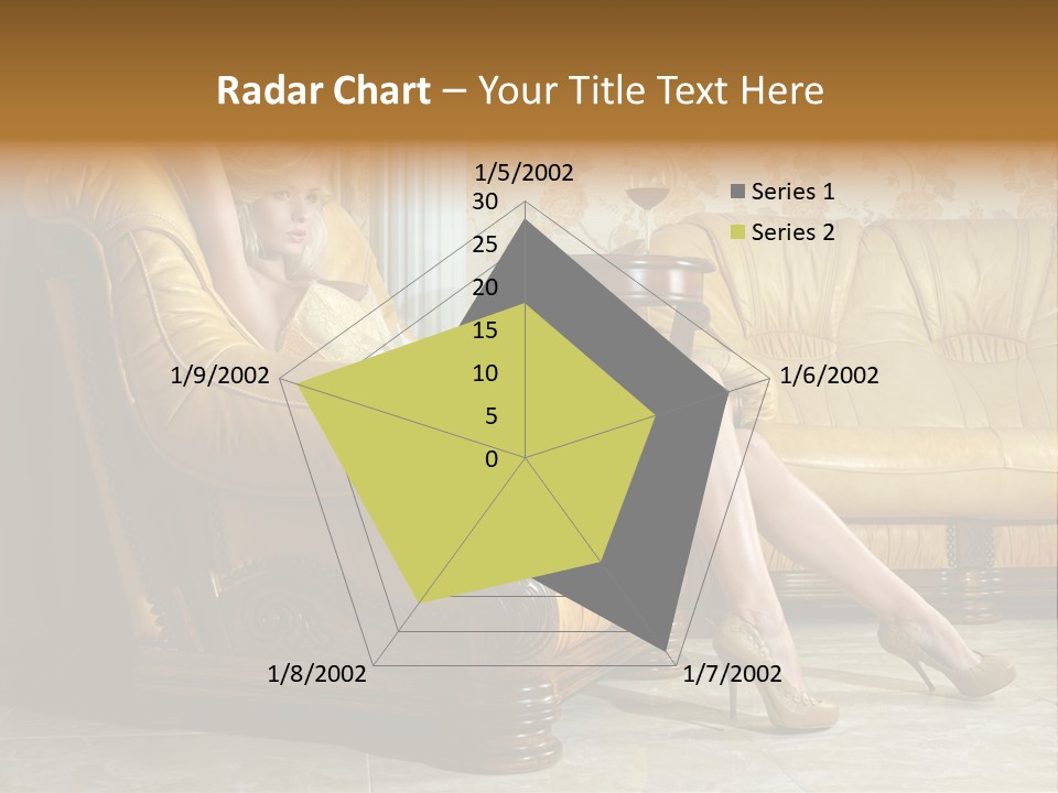 Naked Corselet Woman PowerPoint Template