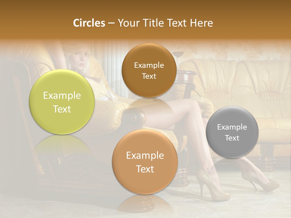 Naked Corselet Woman PowerPoint Template
