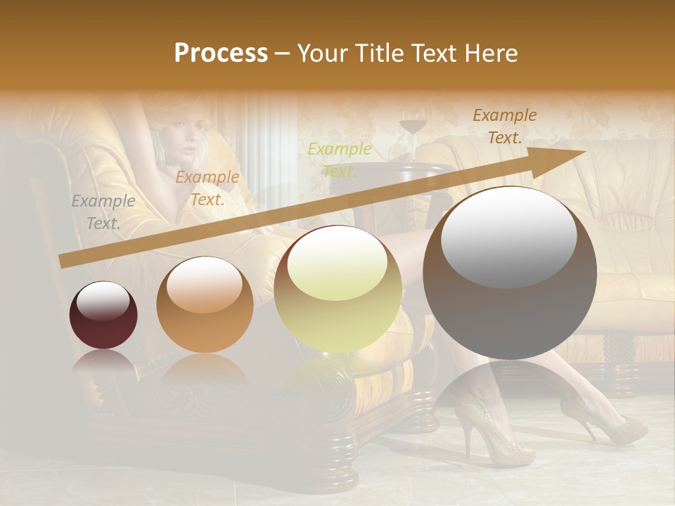 Naked Corselet Woman PowerPoint Template