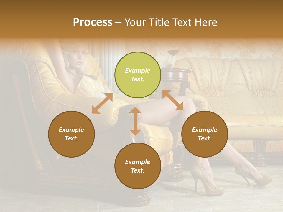 Naked Corselet Woman PowerPoint Template