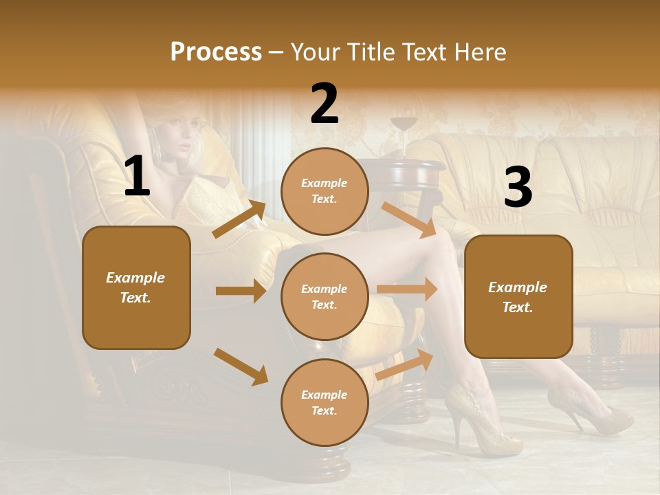 Naked Corselet Woman PowerPoint Template