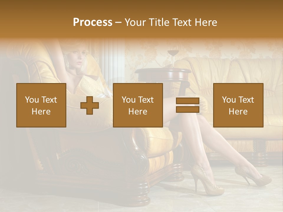 Naked Corselet Woman PowerPoint Template
