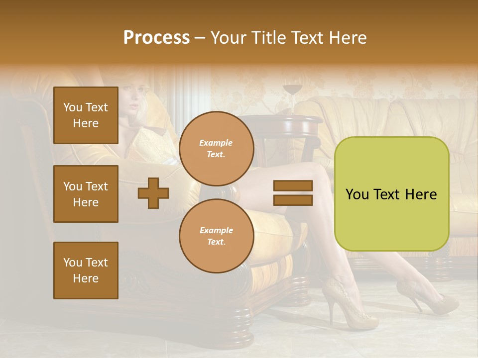 Naked Corselet Woman PowerPoint Template