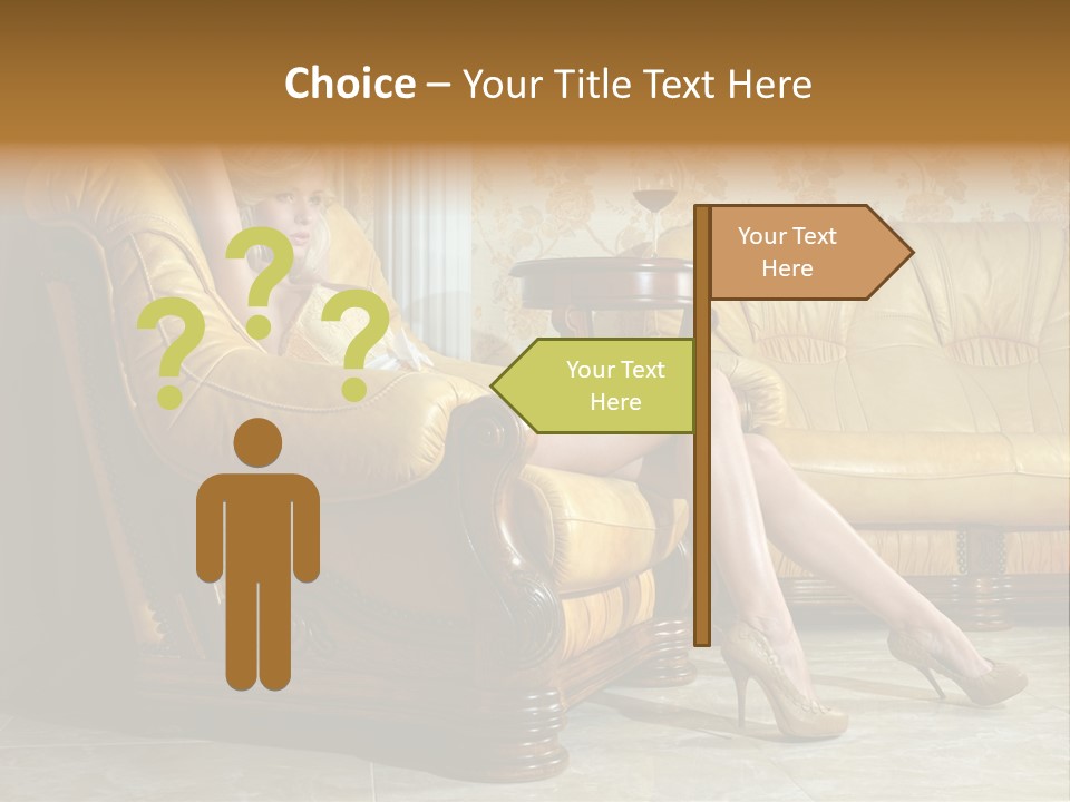 Naked Corselet Woman PowerPoint Template