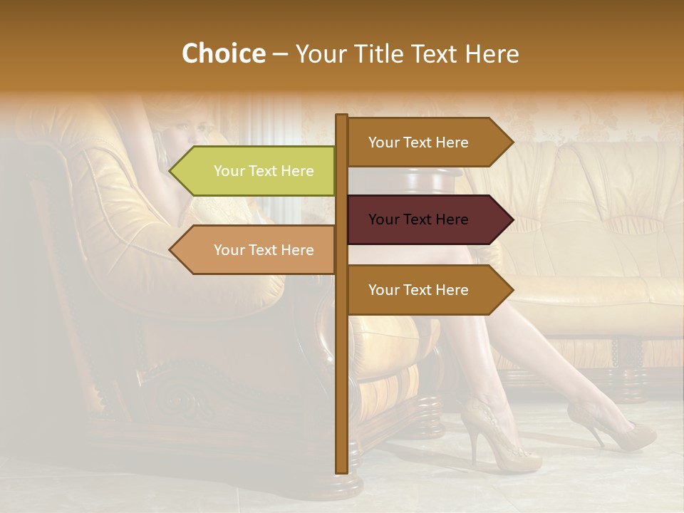 Naked Corselet Woman PowerPoint Template