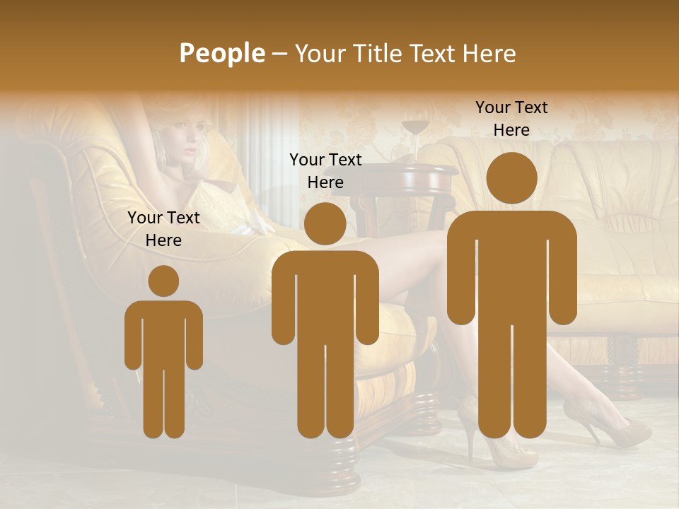 Naked Corselet Woman PowerPoint Template