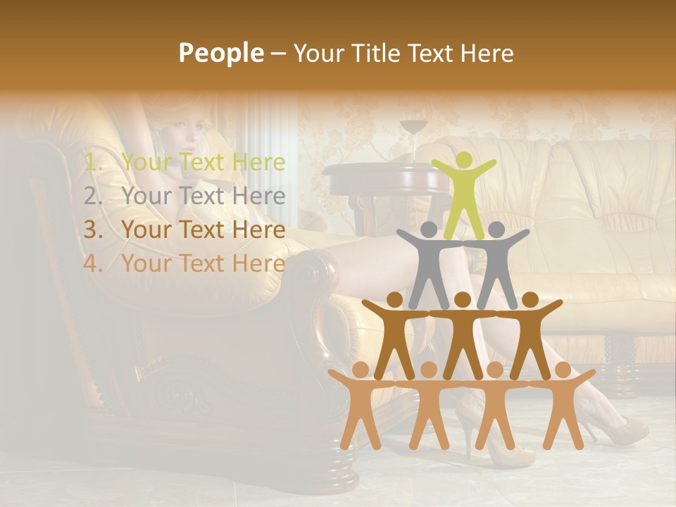 Naked Corselet Woman PowerPoint Template